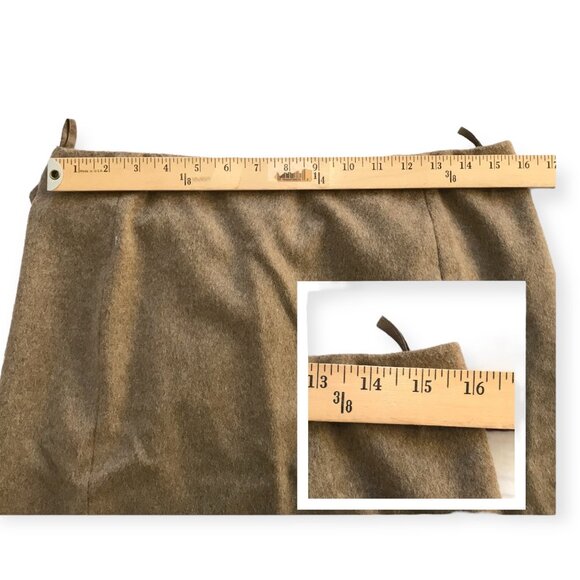 Prada Archival 2006 Wool Wrap Skirt Made in Italy 44 Shearling Toggle - Picture 8 of 10